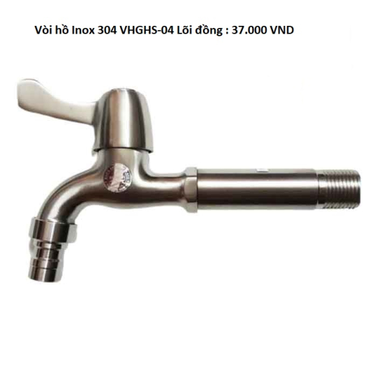 Vòi hồ Inox 304 VHGHS-04 Lõi đồng